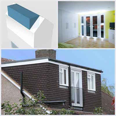 A rear dormer