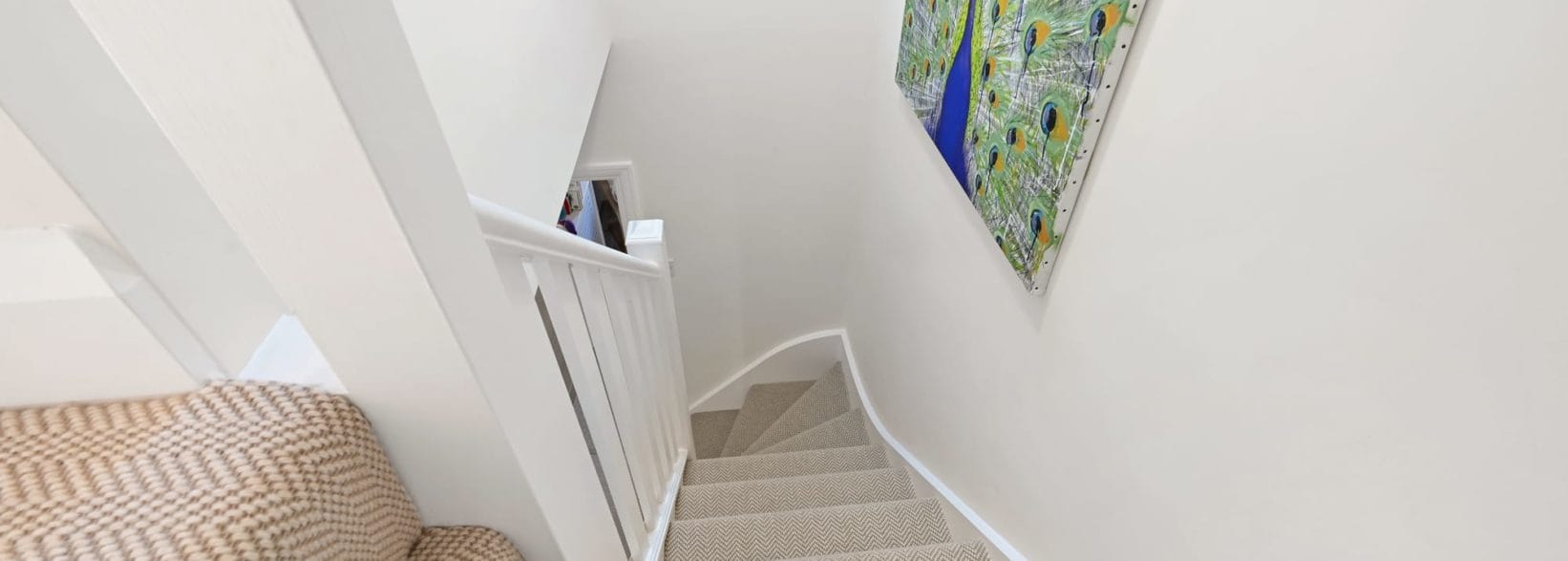 flight of stairs leading to a Dormer loft conversion at a property in Walthamstow East London, E17