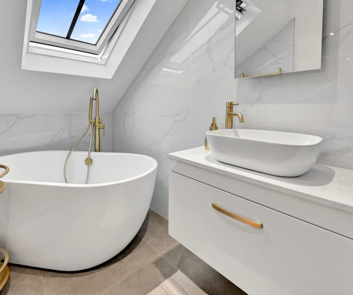 modern bathroom in a dormer loft extension east london wanstead e12