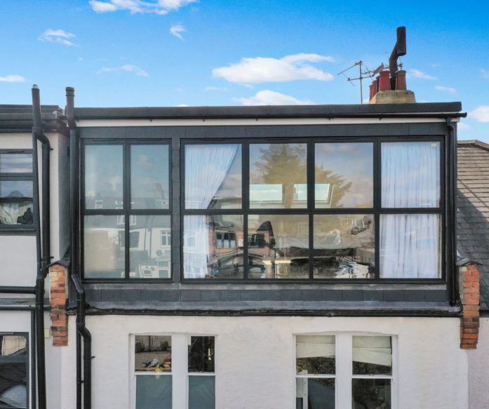 dormer loft conversion with full width Aluminium Windows in Willesden Green NW2