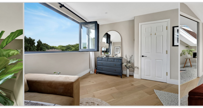 Three stunning rooms in loft conversions producing light and airy spaces. Abridge