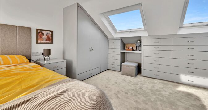fitted wardrobes in a loft conversion in walthamstow