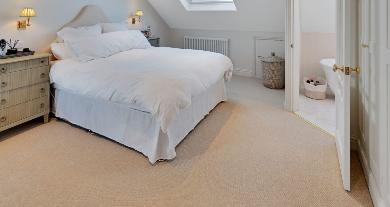 Loft conversion en suite dressing area in Balham with bespoke storage and private master suite layout