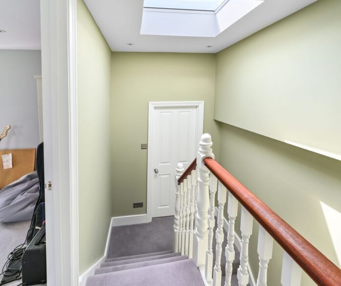 Staircase to loft conversion Dulwich SE22 with skylight