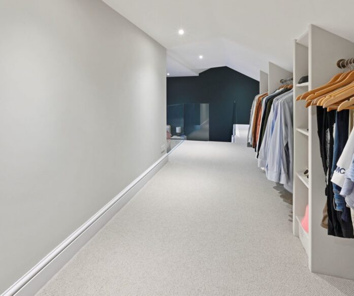 Walk-in wardrobe in loft conversion Dulwich SE22