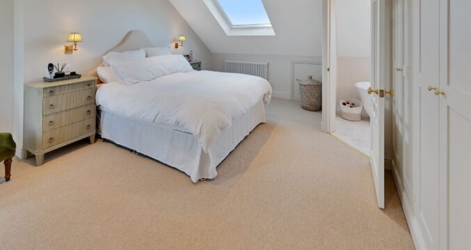 Double loft bedroom with a rooflight, fitted wardrobes and an adjoining en suite in a Winchmore Hill N21 home